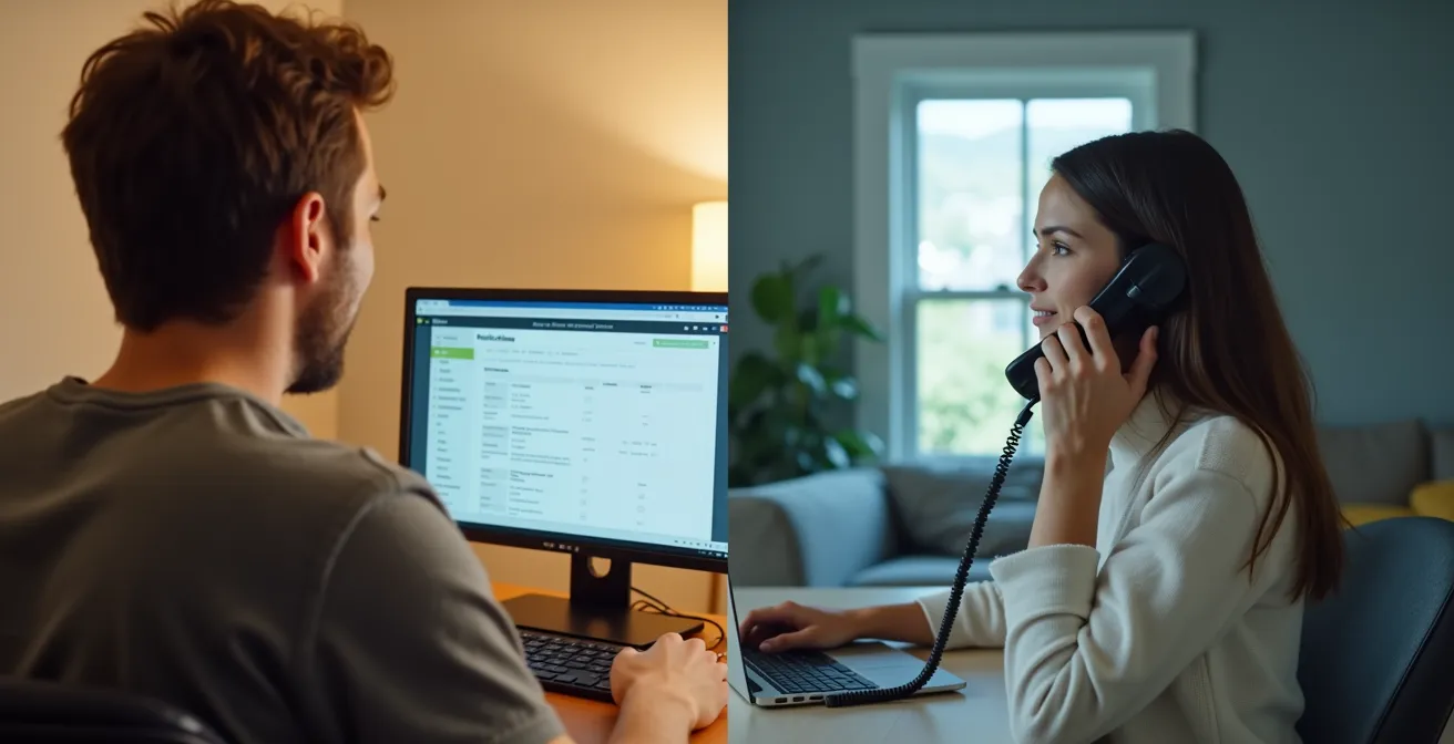 Illustration comparative entre réservation via plateformes en ligne et réservation directe au Québec